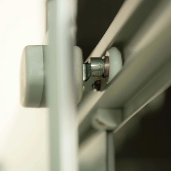 Sanica Tek Ön Cephe Duşakabin 1 Sabit 1 Kayar 5 mm Temperli Cam Mat Krom 130 cm Genişlik 188 cm H - Resim 3