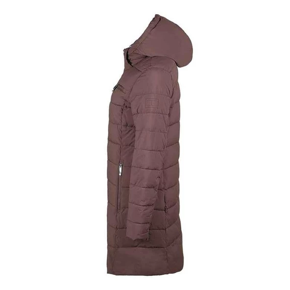 Tommy Hilfiger Kadın Kapüşonlu Mont TW2MP810-BRN - 2