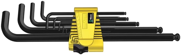 Wera 950/13 Hex-Plus Emperyal 1 SB Allen Anahtar Set, inç, BlackLaser - 2