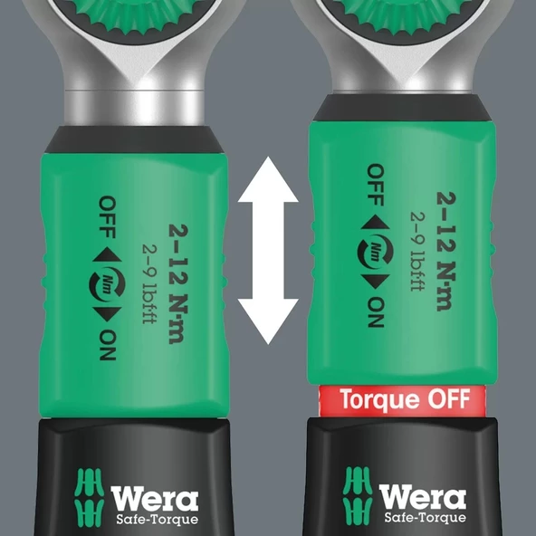 Wera Safe-Torque A 2 Tork Anahtarı 1/4" Altıgen Sürücülü, 2-12 Nm, 2-12 Nm - 5