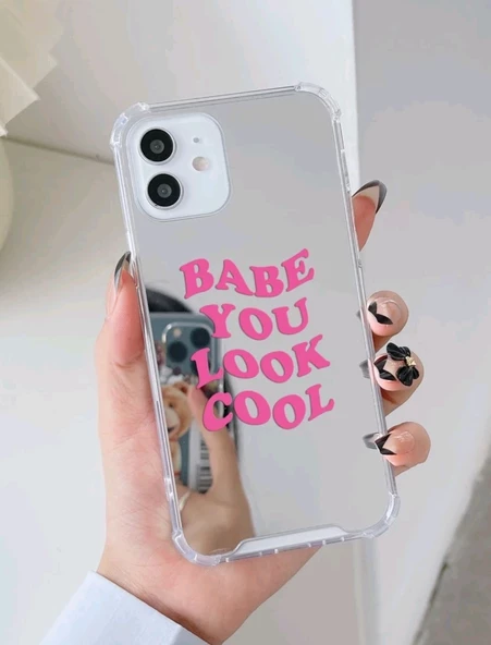 Iphone 14 Pro Max Pembe Yazılı Telefon Kabi - 2