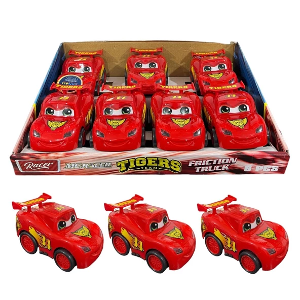 FARBU Cars Mcqueen Sürtmeli Araba (Tigers) CNL 1454 - 2