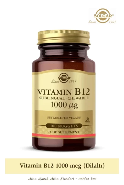 Solgar Vitamin B12 1000 Mcg 100 Dilaltı Tablet