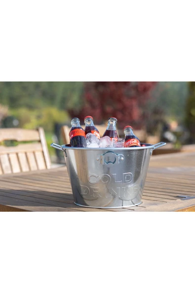 TRENDESK Metal Buz Kovası, Açacaklı Metal Buz Kovası - 4
