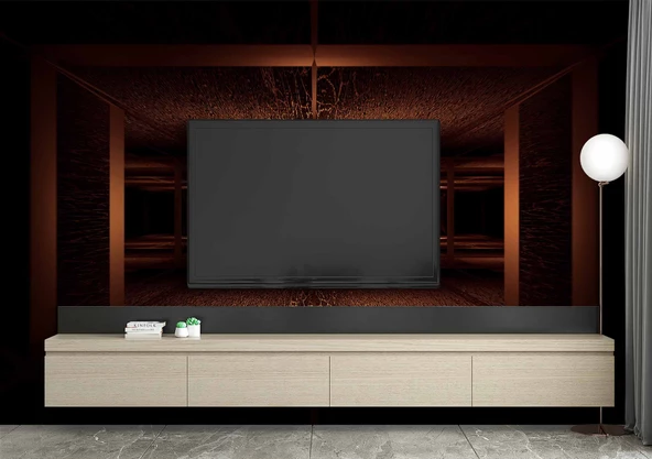 3 Boyutlu Derinlik, Tünel Duvar Kağıdı Baskı - Resim 3