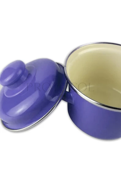 Emaye Mini Bebek Mama Yemek Yumurta Haşlama Derin Tencere 12cm (900 ML) - 2
