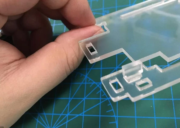 Arduino UNO Şeffaf Akrilik Pleksi Kutu - Vidasız - 2