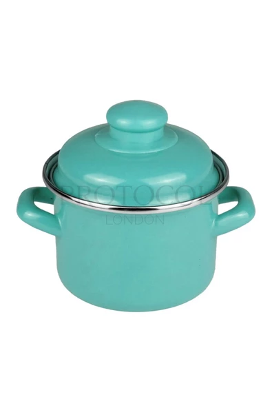 Emaye Mini Bebek Mama Yemek Yumurta Haşlama Derin Tencere 12cm (900 ML) - 7