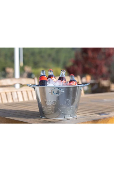 TRENDESK Metal Buz Kovası, Açacaklı Metal Buz Kovası - 3