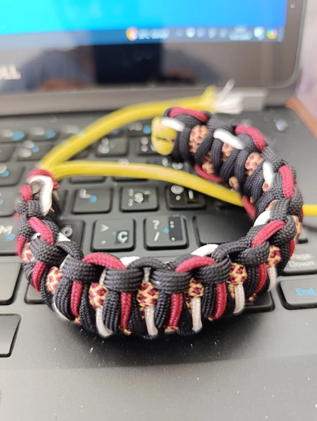 Doğa temalı karışık renk PARACORD bileklik - 5