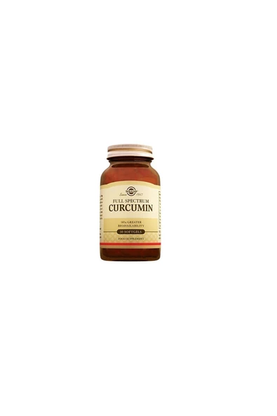 Solgar Full Spectrum Curcumin 30 Softgel Kapsül ürün görseli