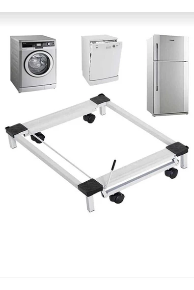 TRENDESK Beyaz Eşya Altlığı Çeksür Tekerlekli Çamaşır Makinesi Altlığı - 2