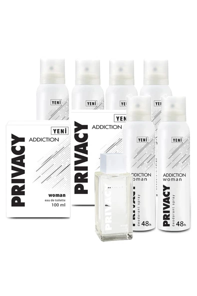 Privacy Addiction Woman Edt 2 X 100 ml + Deodorant 6 X 150ml