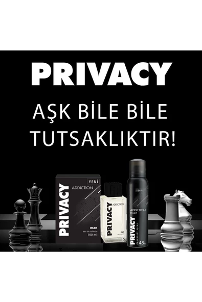 Privacy Man Addiction Edt Erkek Parfüm 100ml - 5