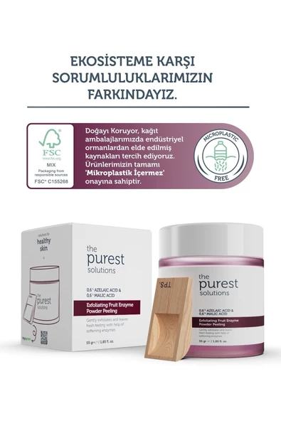 The Purest Solutions Arındırıcı ve Aydınlatıcı Enzim Peeling Toz Temizleyici 55 gr (%0,6 Azelaic Acid & Malic Acid) - 5