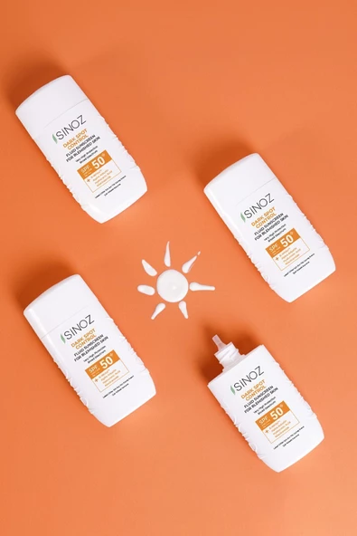 SİNOZ Spf50 Koyu Cilt Lekelerine Etkili Sıvı Yüz Güneş Kremi - Yeni Nesil Güneş Filtreleri Hibrit Formül - 6