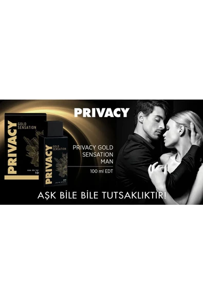 Privacy Gold Men Edt Erkek Parfüm 2 X 100ml - 4