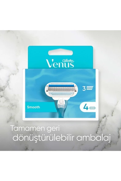 Gillette Venus Smooth Kadın Tıraş Bıçağı 2 Adet - 7