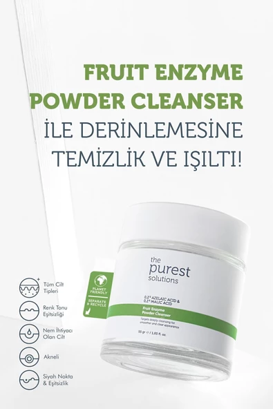 The Purest Solutions Arındırıcı Ve Canlandırıcı Tüm Ciltler Için Meyve Asitleri Içeren Toz Temizleyici 55 Gr - 2