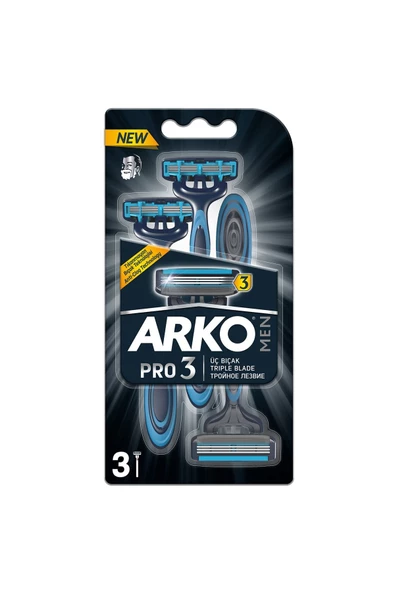 ARKO Men T3 Tıraş Bıçağı 3'lü