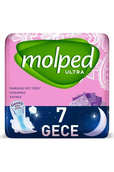 Molped Ultra Hijyenik Ped Gece 7 Adet