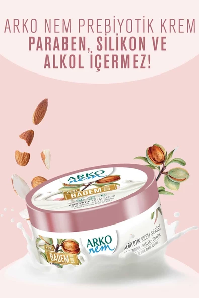 Arko Nem Prebiyotik Krem Serisi Badem Sütü 60ml+250ml - 3