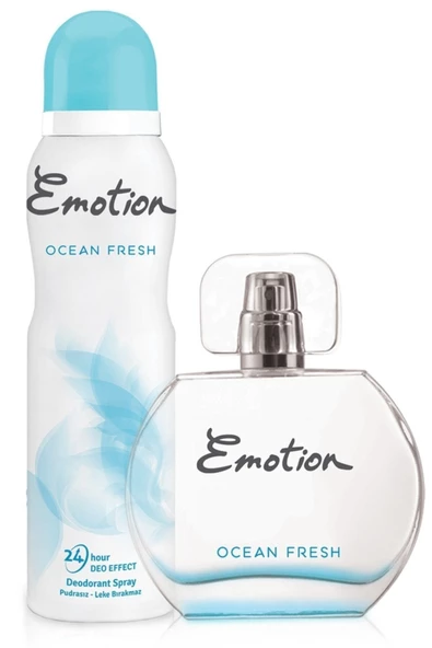 Emotion Ocean Fresh Edt Kadın Parfüm 50 Ml & Deodorant 150 Ml Kofre Set - 2