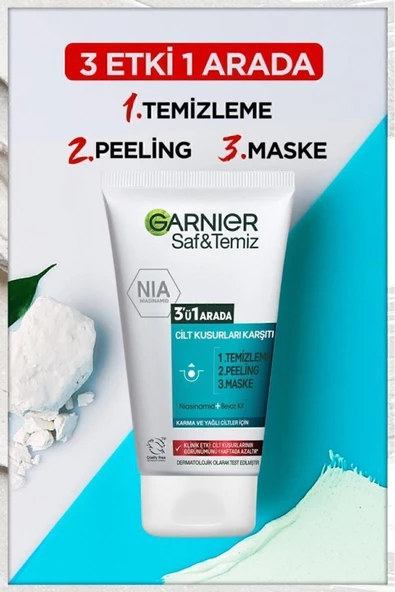 Garnier Saf & Temiz Yağlanma Ve Pürüzlere Karşı 3'ü 1 Arada 150 ml - 2