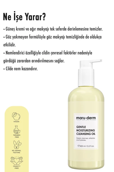 Maru.Derm Maruderm Yağ Bazlı Temizleyici 400 Ml - Yüz Ve Vücut Için Temizleme Yağı - 4