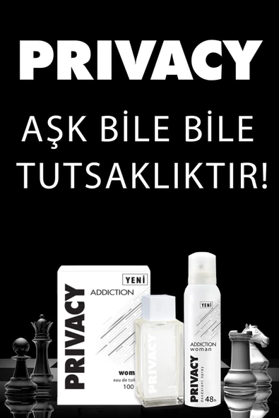 Privacy Woman Addiction Kadın Deodorant 3x150ml - 5