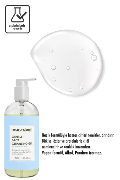 Maru.Derm Maruderm Hassas Ve Atopik Ciltler Için Yüz Temizleme Jeli 400 ml - 3