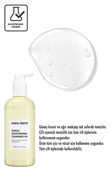 Maru.Derm Maruderm Yağ Bazlı Temizleyici 400 Ml - Yüz Ve Vücut Için Temizleme Yağı - 3