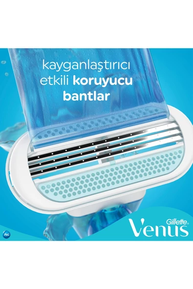 Gillette Venus Venus Smooth Kadın Tıraş Bıçağı 4'lü (2x2) - 3