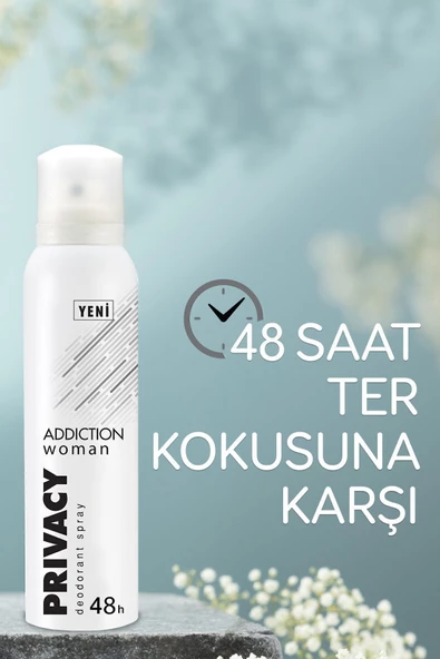 Privacy Woman Addiction Kadın Deodorant 3x150ml - 4