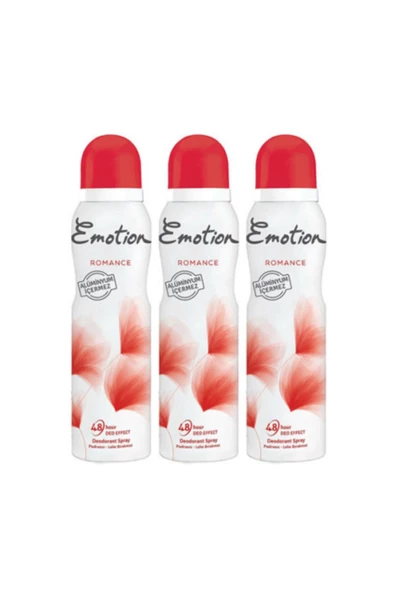 Emotion Kadın Romance 150 ml Deodorant x3