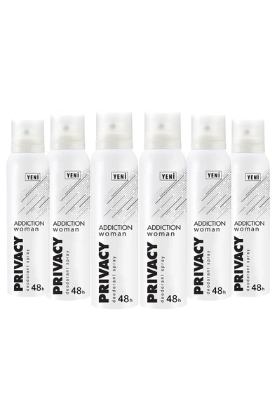 Privacy Woman Addiction Kadın Deodorant 6x150ml