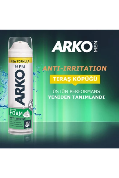 ARKO Men Tıraş Köpüğü Anti Irritation 200 ml - 4