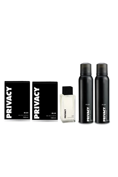 Privacy Man Edt Parfüm 2 x 100 ml + Deodorant 2 x 150 ml -BuonaFortunaPrivacy-0015x2-AD-0014x2-AD