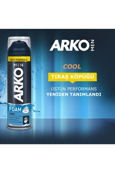 ARKO Men Tıraş Köpüğü Cool 200 ml - 4