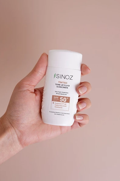 SİNOZ Spf50 Tinted Sıvı Yüz Güneş Kremi - Yeni Nesil Güneş Filtreleri Ile Hibrit Formül 50ml - 5