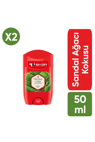 Old Spice Stick Deodorant Citron 50 Ml Sandal Ağacı X2 Adet