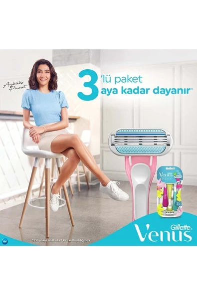 Gillette Venus Tropical Kullan At Tıraş Bıçağı 3lü - 3
