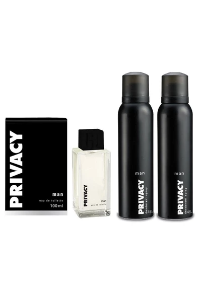 Privacy Man Edt 100 Ml + Deodorant 2 X 150 Ml