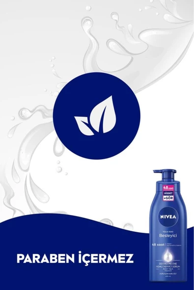 NIVEA Besleyici Vücut Sütü 400ml, Kuru Ve Çok Kuru Ciltler, 48 Saat Nemlendirici, E Vitamini, Badem Yağı - 7