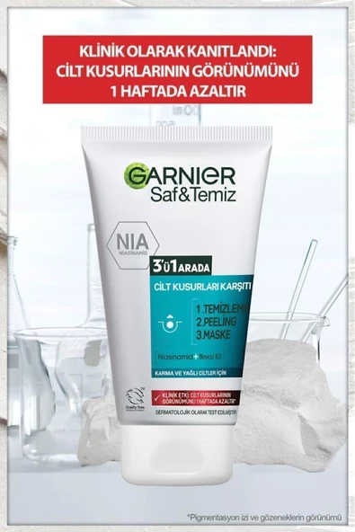 Garnier Saf & Temiz Yağlanma Ve Pürüzlere Karşı 3'ü 1 Arada 150 ml - 6