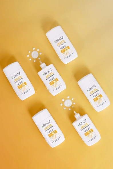 SİNOZ Spf50 Günlük Kullanım Sıvı Yüz Güneş Kremi - Yeni Nesil Güneş Filtreleri Ile Hibrit Formül 50ml - 6