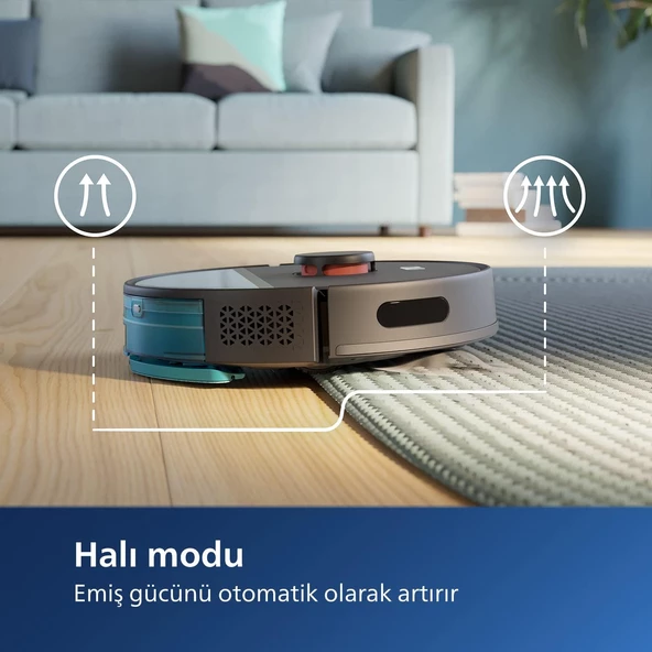 Philips HomeRun 3000 Serisi Aqua XU3000/01 Siyah Akıllı Robot Süpürge