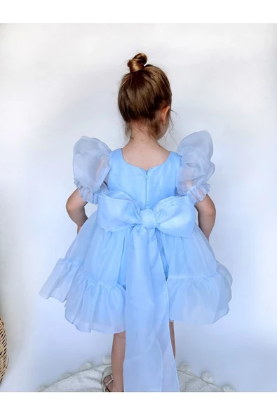 Puffy Şifon Kız Çocuk Parti Elbisesi - 2