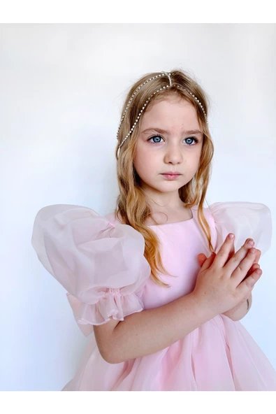 Puffy Şifon Kız Çocuk Parti Elbisesi - 10