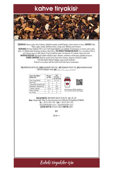 Böğürtlen Çayı 200 Gr - 3